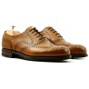 Full brogue in light brown grain leather