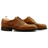 Full brogue in light brown grain leather