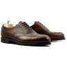 Full brogue in dark brown grain leather