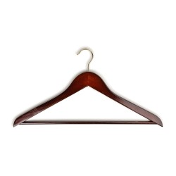 Pack with cedar wood shoe trees and 3 shirt hangers in high gloss