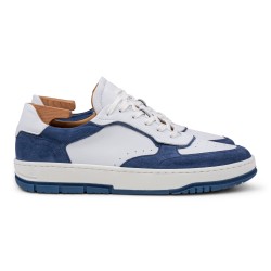 Skolyx premium court sneaker white and dark blue | Skolyx