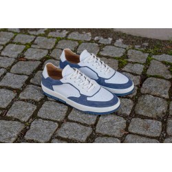 Skolyx premium court sneaker white and blue | Skolyx