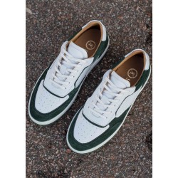 Skolyx Premium court sneaker white and dark green | Skolyx