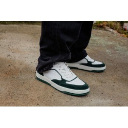 Skolyx Premium court sneaker white and dark green | Skolyx