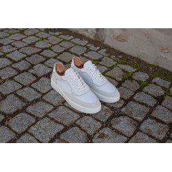 Skolyx Premium court sneaker white and light gray | Skolyx