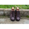 Skolyx Premium sneaker dark brown leather with dark sole | Skolyx