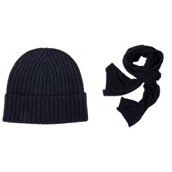 Cashmere blend beanie and cashmere blend scarf package | Skolyx