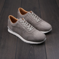 Skolyx Premium trainers in light grey suede UK5 / EU39 - Seconds