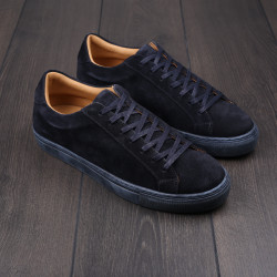 Skolyx Premium sneaker in black suede UK8 / EU42 - Seconds