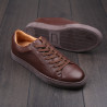 Skolyx Premium sneaker in brown grain leather UK8 / EU42 - Seconds