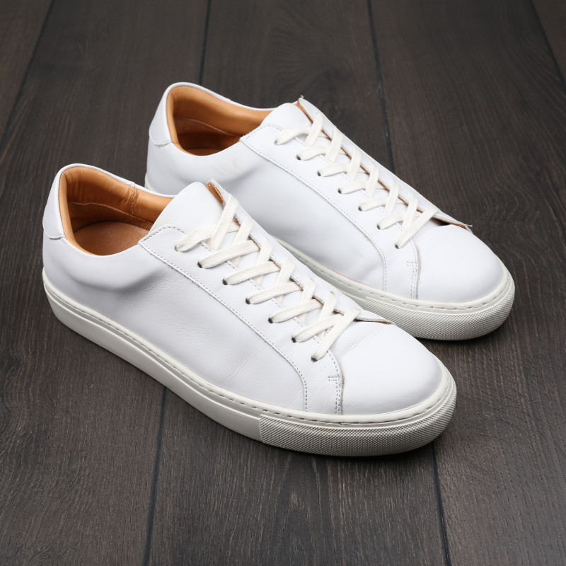 Skolyx Premium sneaker in white leather UK7 / EU41 - Seconds