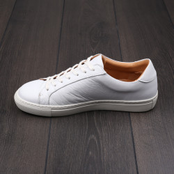 Skolyx Premium sneaker in white leather UK7 / EU41 - Seconds