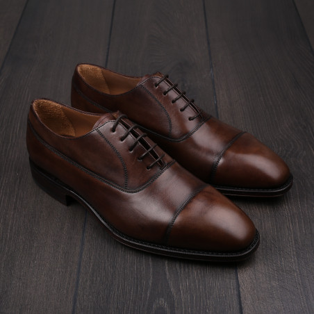 Yanko plain cap toe balmoral oxford brown UK 8 / EU 42 - Seconds