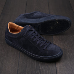 Skolyx Premium sneaker in navy suede with navy sole UK10 / EU44 - Seconds