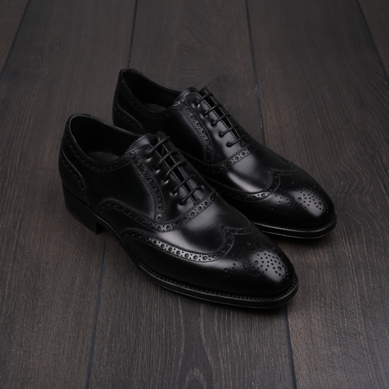 Yanko Full brogue in black leather UK 5 / EU 39 - Seconds