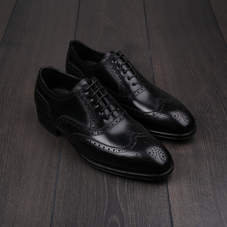 Yanko Full brogue in black leather UK 5 / EU 39 - Seconds