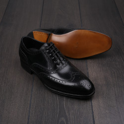 Yanko Full brogue in black leather UK 5 / EU 39 - Seconds