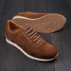 Skolyx Premium trainers in medium brown suede UK10 / EU44 - Seconds