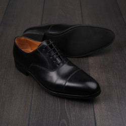 Skolyx black plain cap toe oxford UK8 / EU42 - Seconds