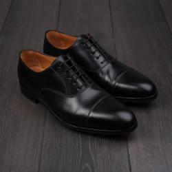 Skolyx black plain cap toe oxford UK8 / EU42 - Seconds