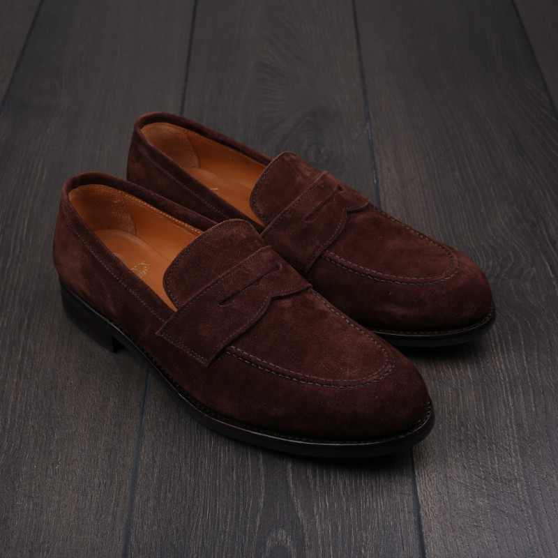 Skolyx Penny Loafer Dark Brown Suede UK7,5 / EU41,5 - Seconds