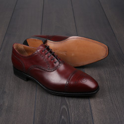 Yanko semi brogue in burgundy leather UK 10.5 / EU 44.5 - Tried on