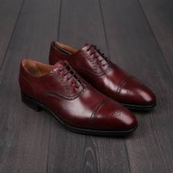 Yanko semi brogue in burgundy leather UK 10.5 / EU 44.5 - Tried on