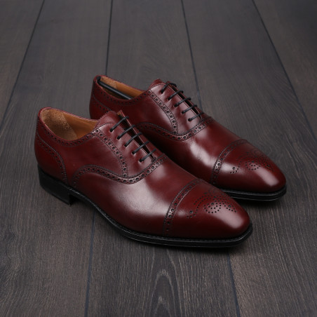 Yanko semi brogue in burgundy leather UK 10.5 / EU 44.5 - Tried on