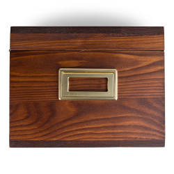 Shoe care valet box walnut | Skolyx