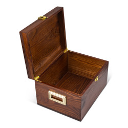 Shoe care valet box walnut | Skolyx