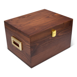 Shoe care valet box walnut | Skolyx