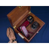 Shoe care valet box walnut | Skolyx