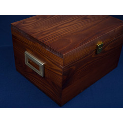 Shoe care valet box walnut | Skolyx