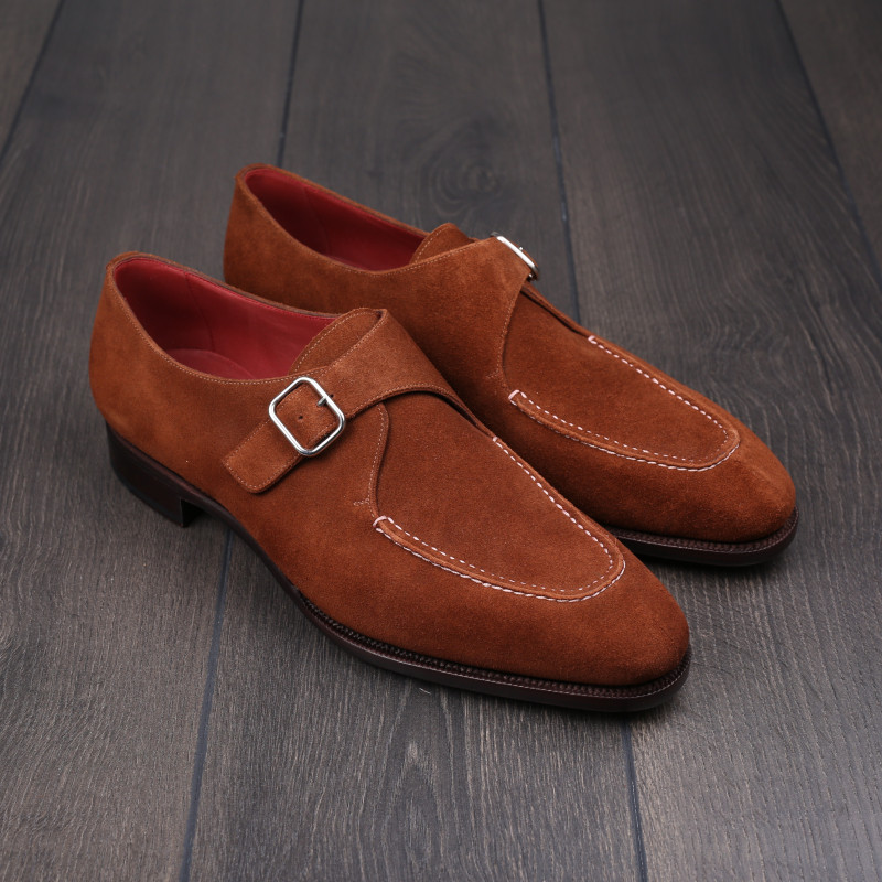 TLB split toe single monk strap polo brown UK 8 / EU 42 - Seconds