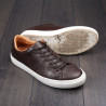 Skolyx Premium sneaker in dark brown leather UK 5 / EU 39 - Seconds