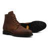 Yanko Cap toe service boot medium brown waxy commander | Skolyx