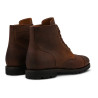 Yanko Cap toe service boot medium brown waxy commander | Skolyx