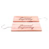 Engraved cedar block with hook 2-pack