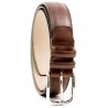 Belt in dark brown leather