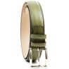 Belt in green leather