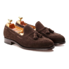 Yanko Tassel loafer dark brown suede