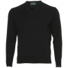 Alan Paine v-neck merino wool black