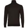 Alan Paine rollneck merino wool dark navy