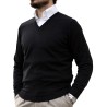 Alan Paine v-neck merino wool black