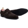 Skolyx dark brown suede brogued cap toe oxford