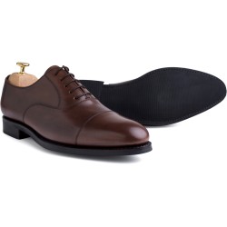 Skolyx dark brown cap toe oxford