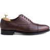 Skolyx dark brown cap toe oxford