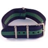 Watchband nato dark blue and green