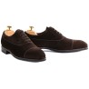 TLB Balmoral oxford in dark brown suede