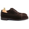 TLB Balmoral oxford in dark brown suede